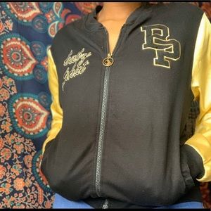 •baby phat black and gold jacket